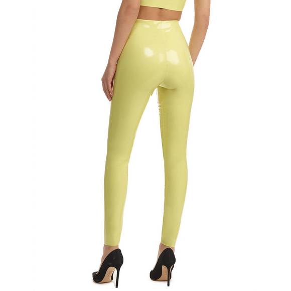 NEW COMMANDO faux patent leather legging in limeade - Picture 2 of 2